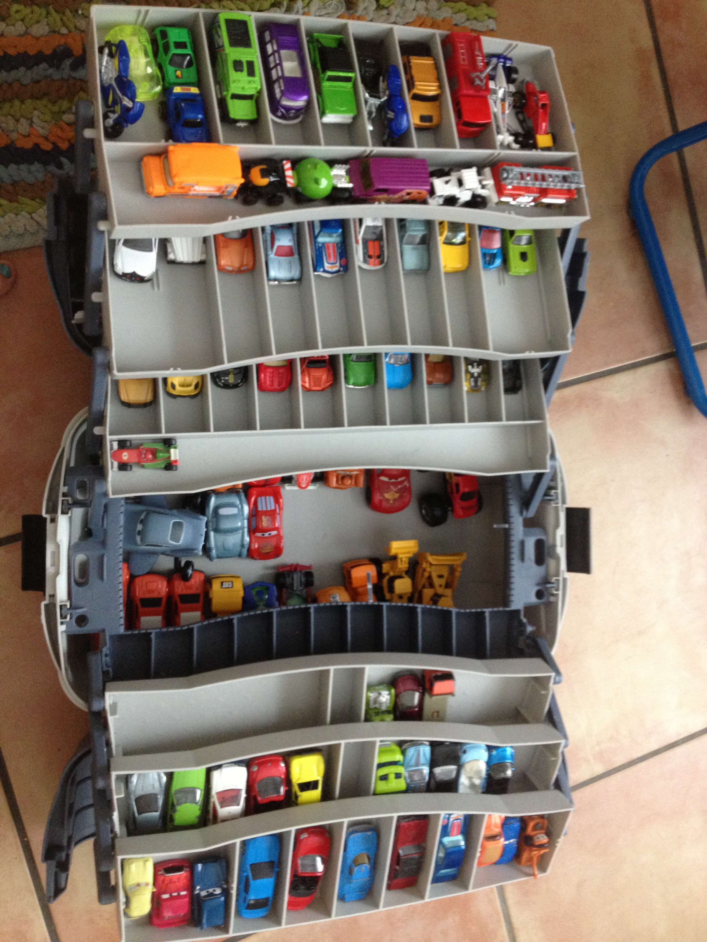 diy matchbox car storage