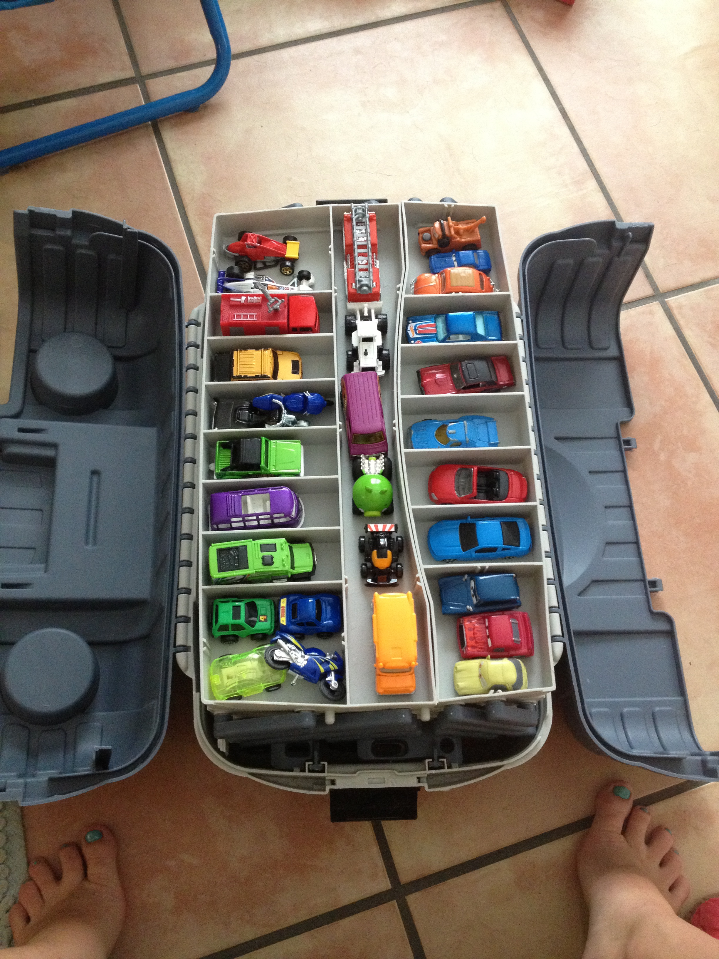 matchbox car storage boxes